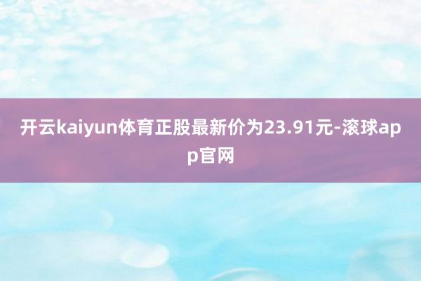 开云kaiyun体育正股最新价为23.91元-滚球app官网