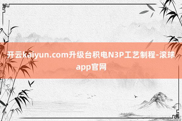 开云kaiyun.com升级台积电N3P工艺制程-滚球app官网